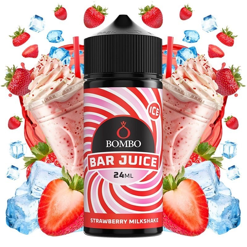 Aroma Strawberry Milkshake Ice 24ml/120ml (Longfill) – Bombo Bar Juice