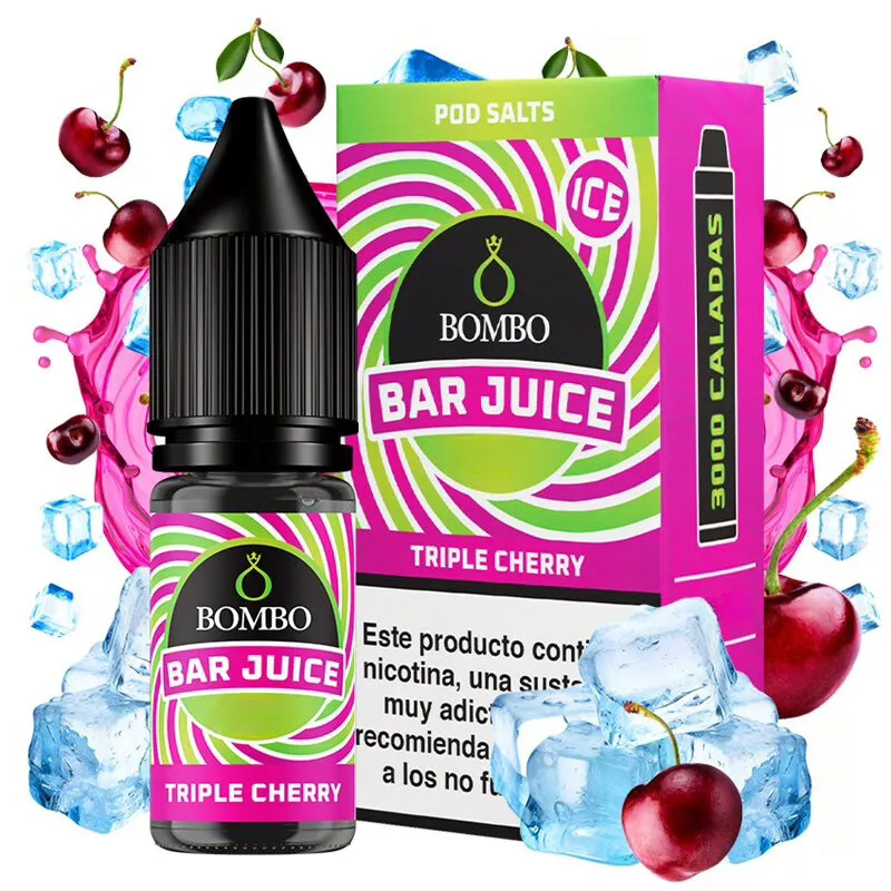 Bombo Salts Bar Juice - Triple Cherry Ice- 10ml