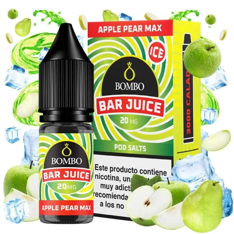 Bombo Salts Bar Juice - Apple Pear Max Ice - 10ml