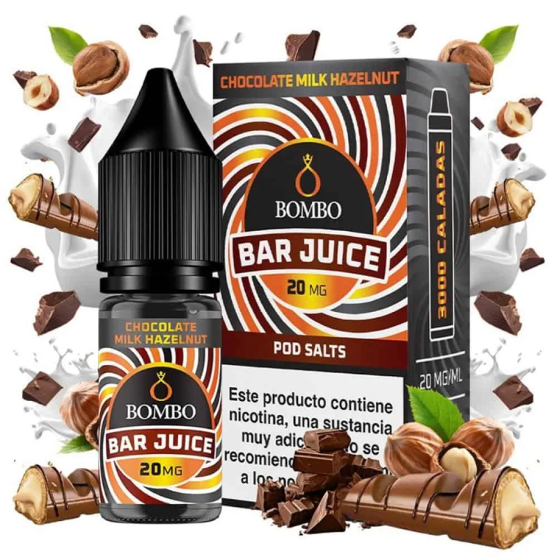 Bombo Salts Bar Juice - Chocolate Milk Halzenut - 0ml/10ml/20ml