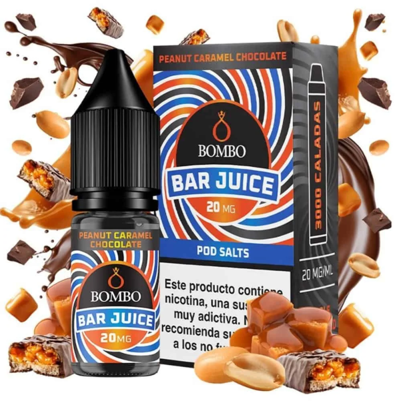 Bombo Salts Bar Juice - Peanut Chocolate Caramel - 10ml