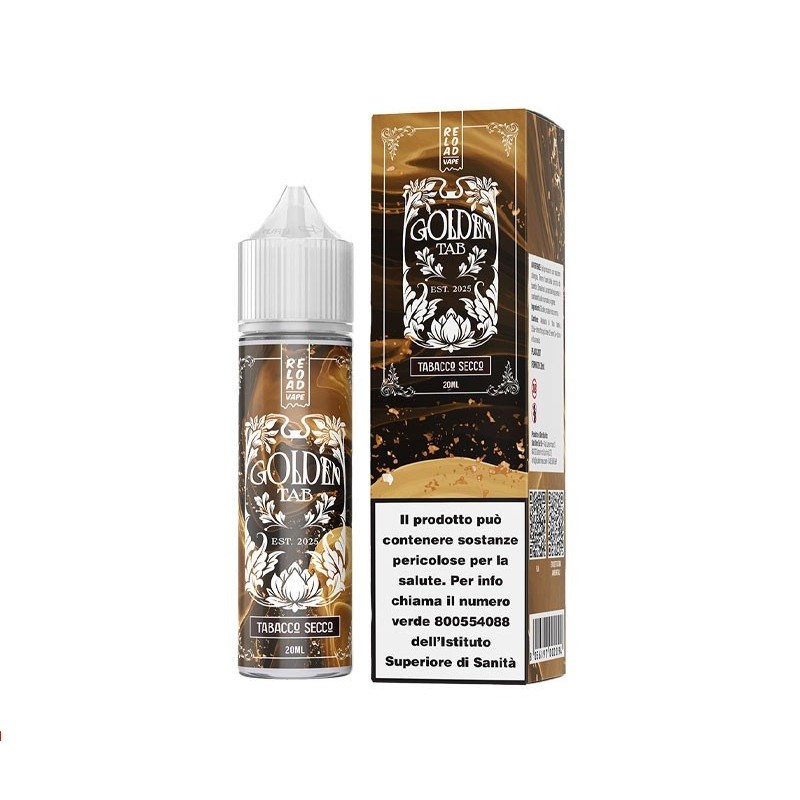 AROMA GOLDEN TABACCO SECCO RELOAD 15ML/60ML