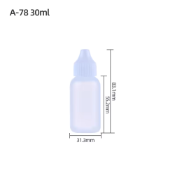 Botella Blanda de 30 ml con Boquilla y Tapón Interior