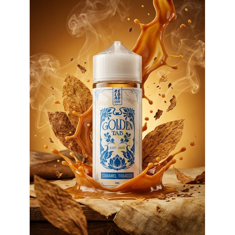 Aroma Caramel Tobacco 30ml/120ml  ( Longfill ) - Reload Golden Tab