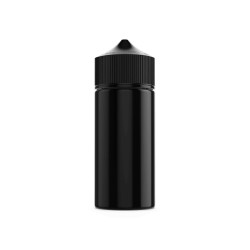 Bote Pet 130ml Negro Tipo Chubby