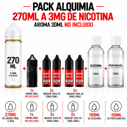 Pack Alquimia 270ml a 3mg  de nicotina