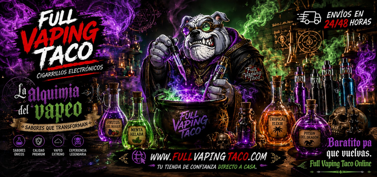 Full Vaping Taco Cigarrillos Electrónicos - Baratito pa que vuelvas.